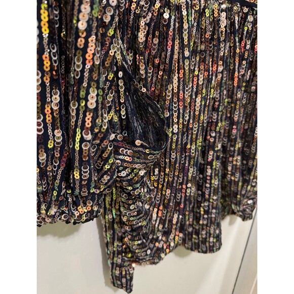 GABRIELLE UNION/NY&C LS SEQUENCED SPECIAL OCCASION DRESS NWT 2x - Picture 4 of 4